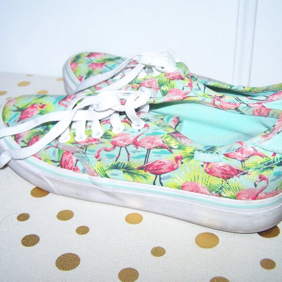 VANS Flamingo Sneakers Sz 7.5 - Picture 6 of 8